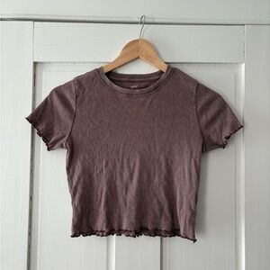 American Eagle Brown Crop Top